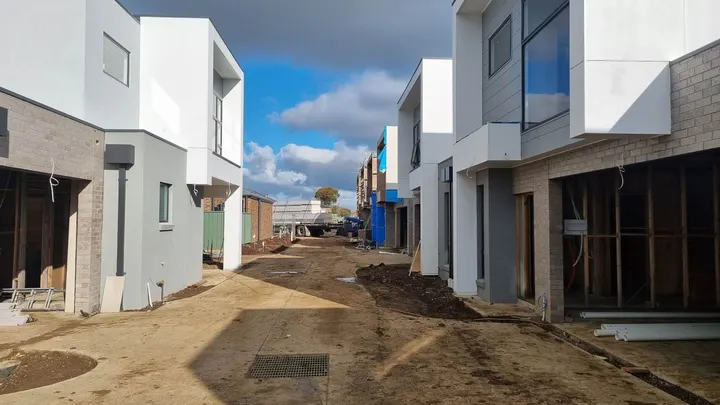 New town houses in the Ballarat area