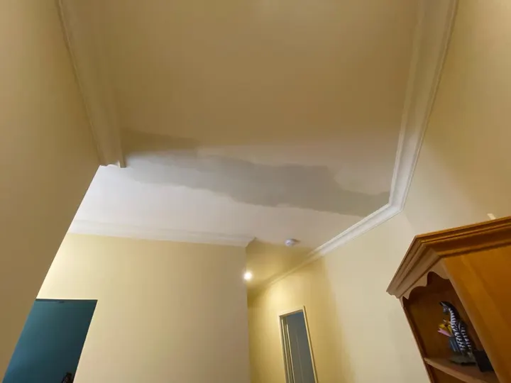 Ceiling cracks repaired and finished smooth